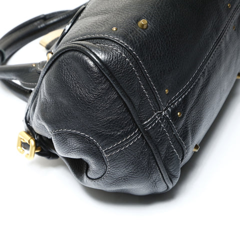 Chloe Paddington Leather Handbag black WS25459