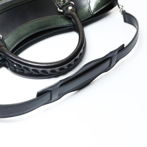 BALENCIAGA City Large Patent Leather Handbag black WS25466