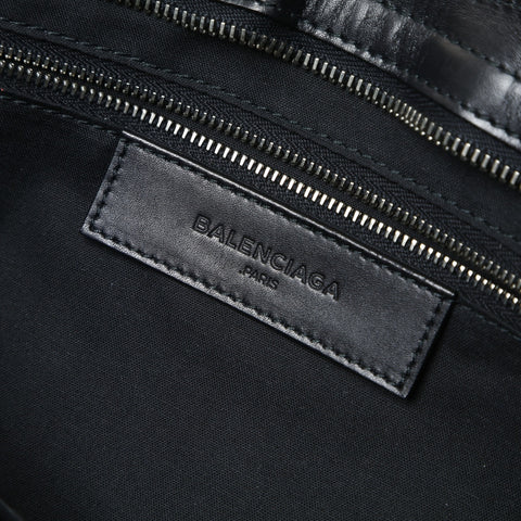 BALENCIAGA City Large Patent Leather Handbag black WS25466