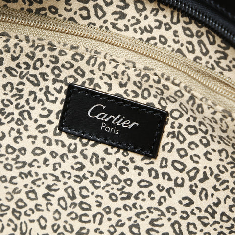 CARTIER leather Shoulder Bag black WS25467