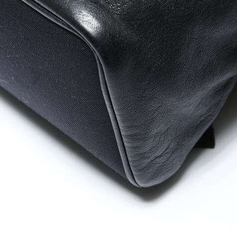 YVES SAINT LAURENT leather Backpack  Daypack black WS25472