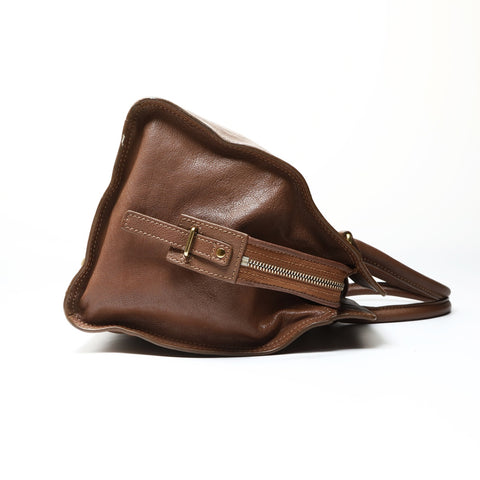 YVES SAINT LAURENT Leather Cabas Chic Large Handbag Brown WS25474