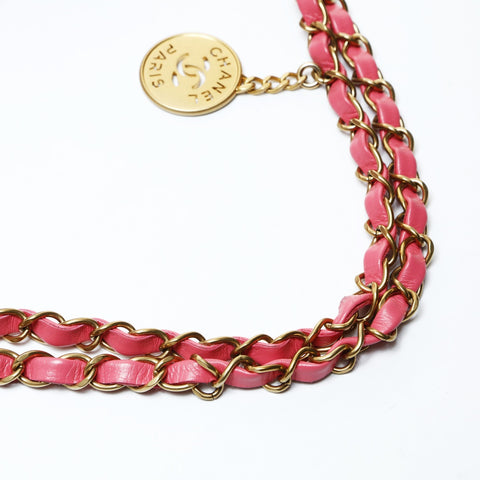 CHANEL 2022-2025 Chain Chanel 22 Shoulder Bag pink WS25477
