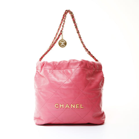 CHANEL 2022-2025 Chain Chanel 22 Shoulder Bag pink WS25477