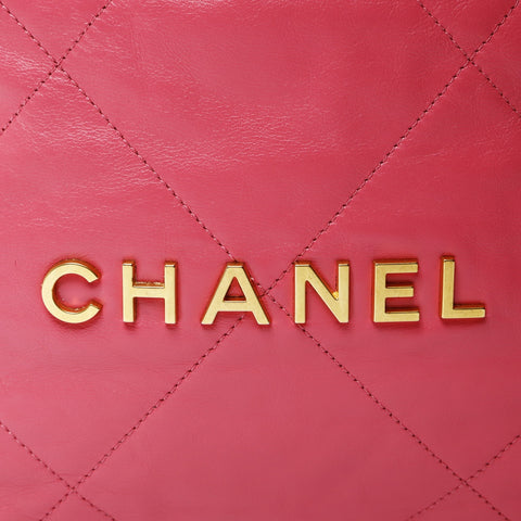 CHANEL 2022-2025 Chain Chanel 22 Shoulder Bag pink WS25477