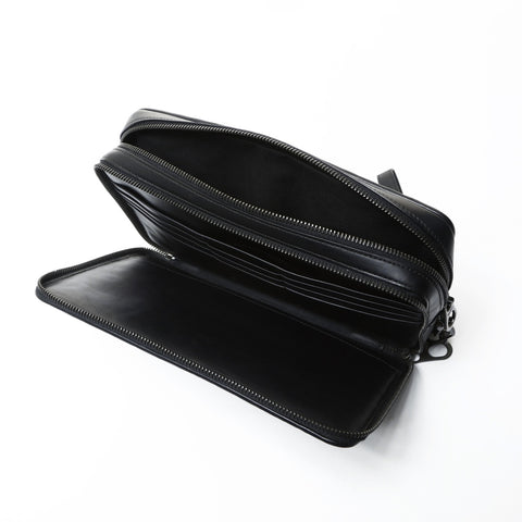 BOTTEGAVENETA INTRECCIATO travel pouch Clutch bag black WS25480