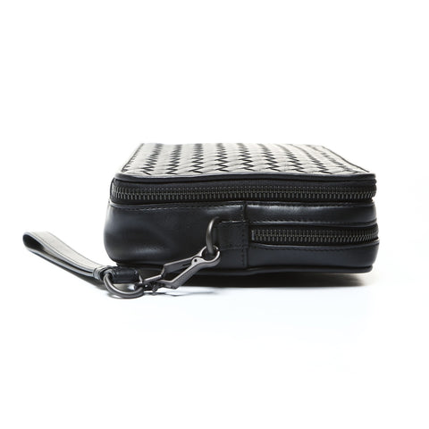 BOTTEGAVENETA INTRECCIATO travel pouch Clutch bag black WS25480