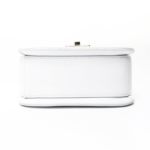 VALENTINO Small VLTN Leather Shoulder Bag white WS25481