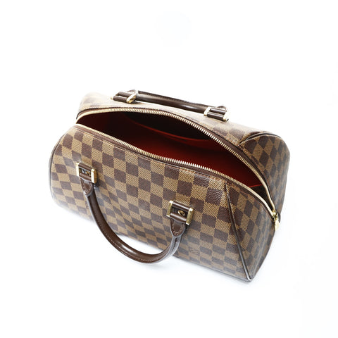 LOUIS VUITTON 2004 Damier Rivera MM Handbag Brown WS25482