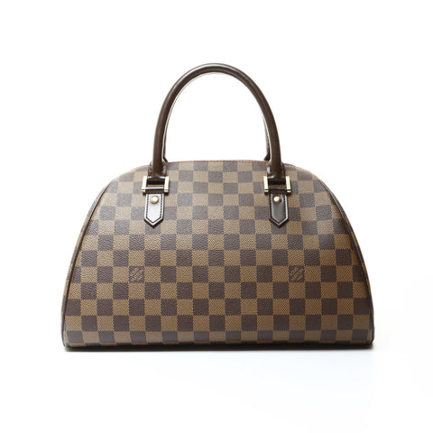 LOUIS VUITTON 2004 Damier Rivera MM Handbag Brown WS25482