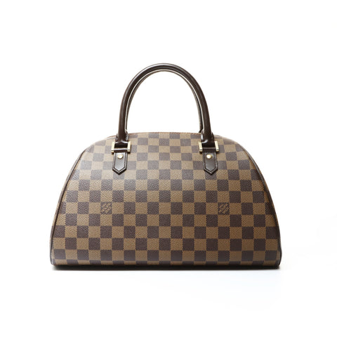 LOUIS VUITTON 2004 Damier Rivera MM Handbag Brown WS25482