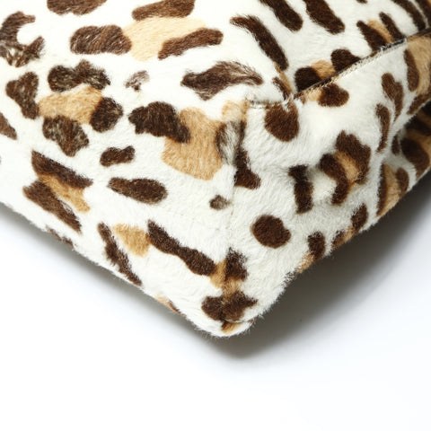 PRADA Harako Leopard Chain Shoulder Bag Brown WS25483