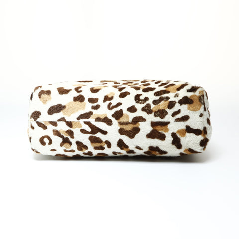 PRADA Harako Leopard Chain Shoulder Bag Brown WS25483
