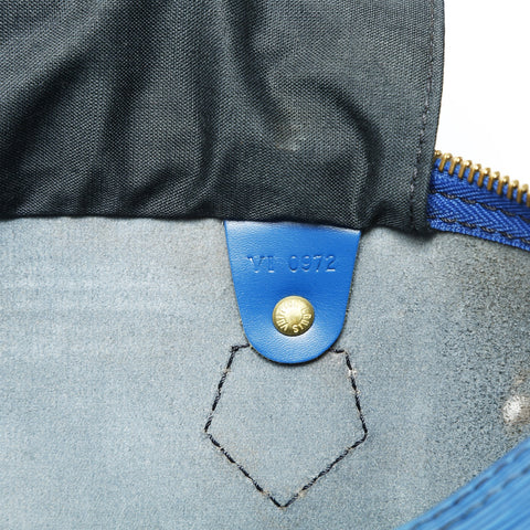 LOUIS VUITTON 1992 Epi Speedy 30 Handbag blue WS25485