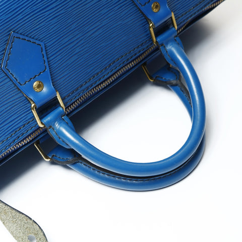 LOUIS VUITTON 1992 Epi Speedy 30 Handbag blue WS25485