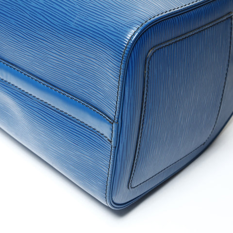 LOUIS VUITTON 1992 Epi Speedy 30 Handbag blue WS25485
