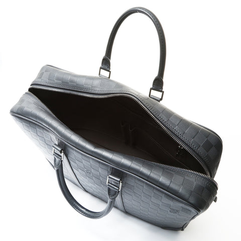 LOUIS VUITTON 2012 Damier Infini Porte Document Voyage GM Handbag black WS25486