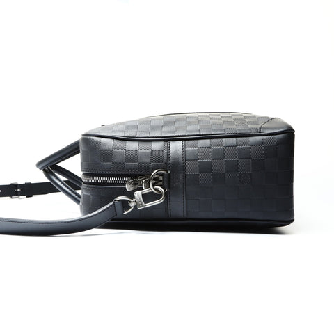 LOUIS VUITTON 2012 Damier Infini Porte Document Voyage GM Handbag black WS25486