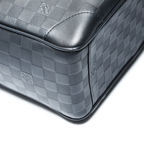 LOUIS VUITTON 2012 Damier Infini Porte Document Voyage GM Handbag black WS25486