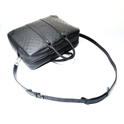 LOUIS VUITTON 2012 Damier Infini Porte Document Voyage GM Handbag black WS25486