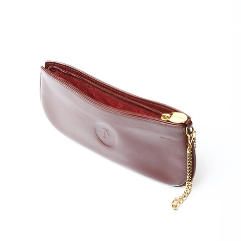 CELINE Leather Mustodo Pouch Red WS25488