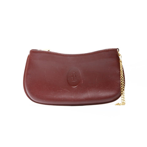 CELINE Leather Mustodo Pouch Red WS25488