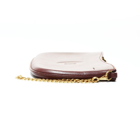 CELINE Leather Mustodo Pouch Red WS25488