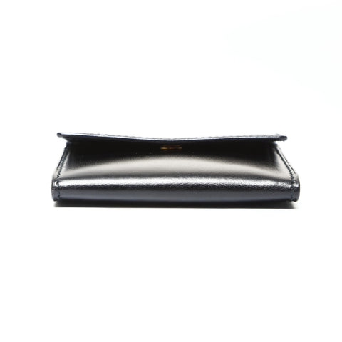 CELINE leather Coin case black WS25489