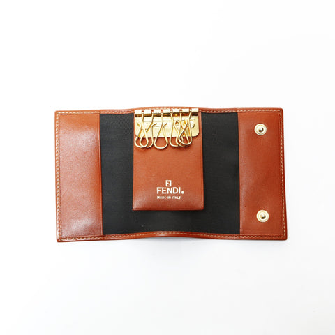 FENDI Pecan Key holder  Brown WS25490