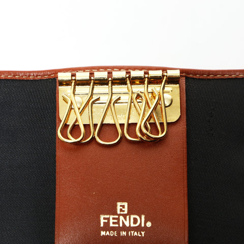 FENDI Pecan Key holder  Brown WS25490