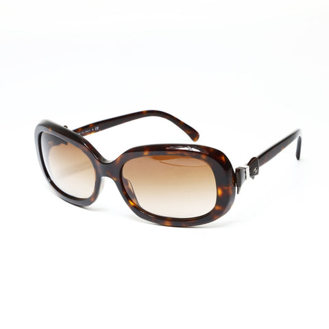 CHANEL COCO Mark Ribbon sunglasses Brown WS25491
