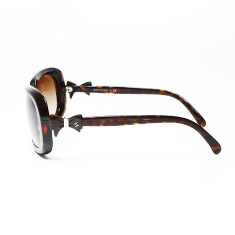 CHANEL COCO Mark Ribbon sunglasses Brown WS25491