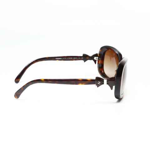 CHANEL COCO Mark Ribbon sunglasses Brown WS25491