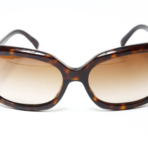 CHANEL COCO Mark Ribbon sunglasses Brown WS25491