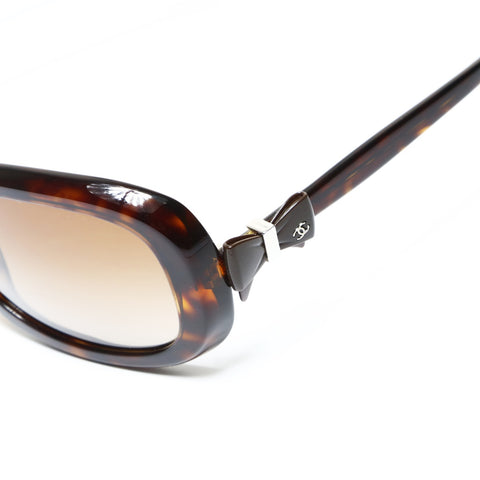 CHANEL COCO Mark Ribbon sunglasses Brown WS25491