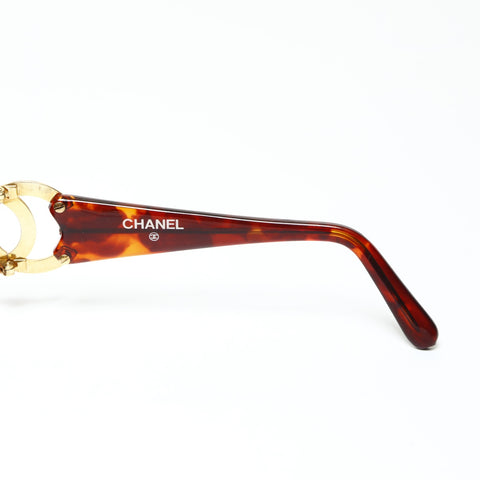 CHANEL COCO Mark sunglasses Brown WS25493
