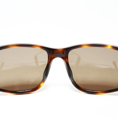 CHANEL Logo COCO Mark sunglasses Brown WS25495