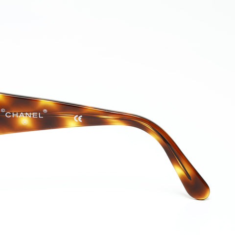 CHANEL Logo COCO Mark sunglasses Brown WS25495