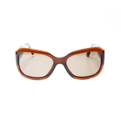 CHANEL Logo COCO Mark sunglasses Brown WS25498