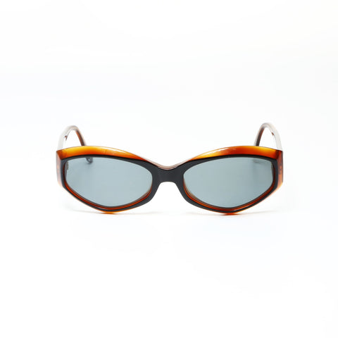 CHANEL Logo COCO Mark sunglasses Brown WS25499