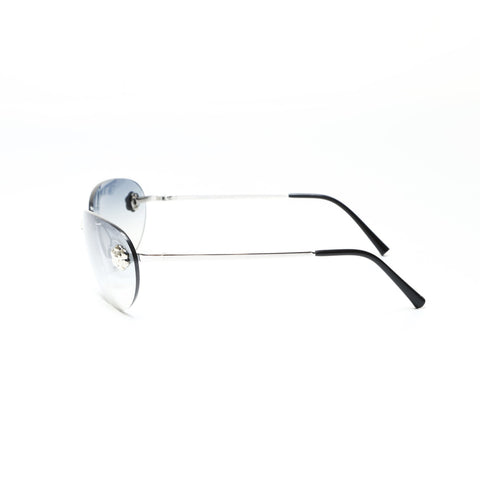 CHANEL Camellia Rimless Gradient Lenses sunglasses gray WS25500
