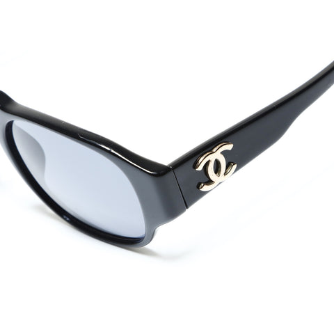 CHANEL Logo COCO Mark sunglasses black WS25501