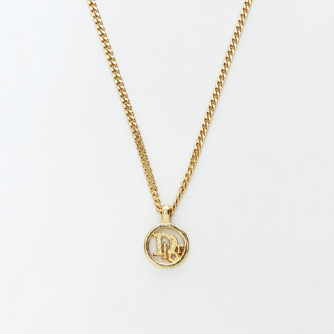 Christian Dior CD logo Necklace gold WS25505