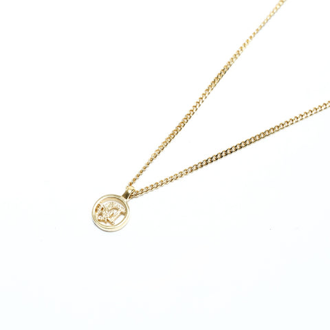 Christian Dior CD logo Necklace gold WS25505