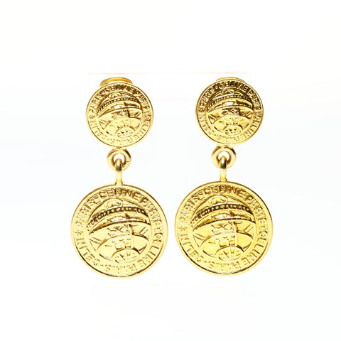 CELINE Medal Drop Earring gold WS25506