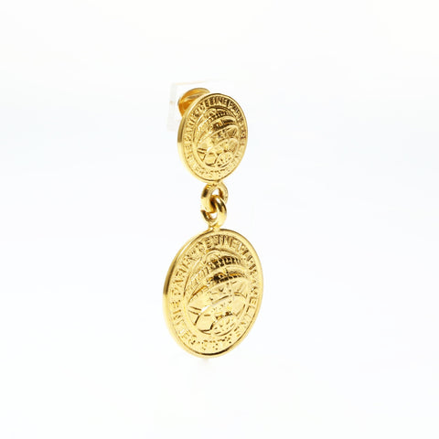 CELINE Medal Drop Earring gold WS25506