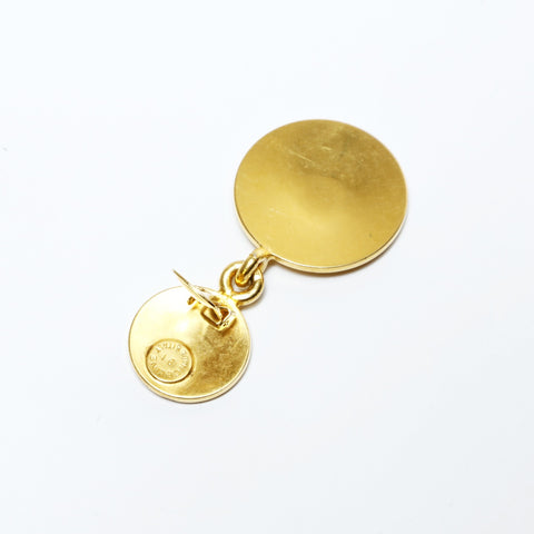 CELINE Medal Drop Earring gold WS25506
