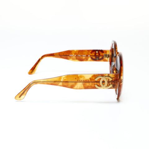 CHANEL Round Frame sunglasses Brown WS25512
