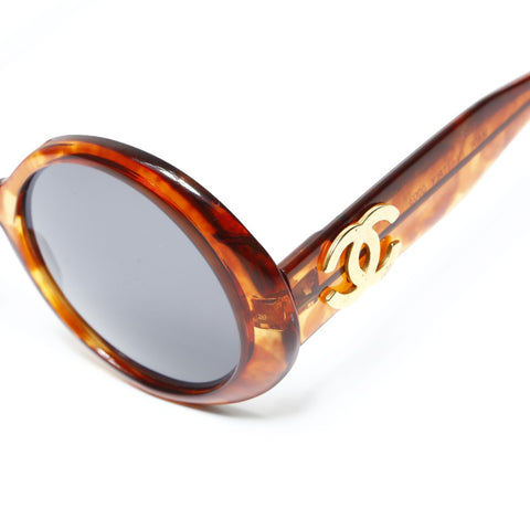 CHANEL Round Frame sunglasses Brown WS25512