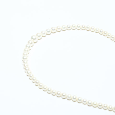 MIKIMOTO K18WG Pearl Necklace white WS25516